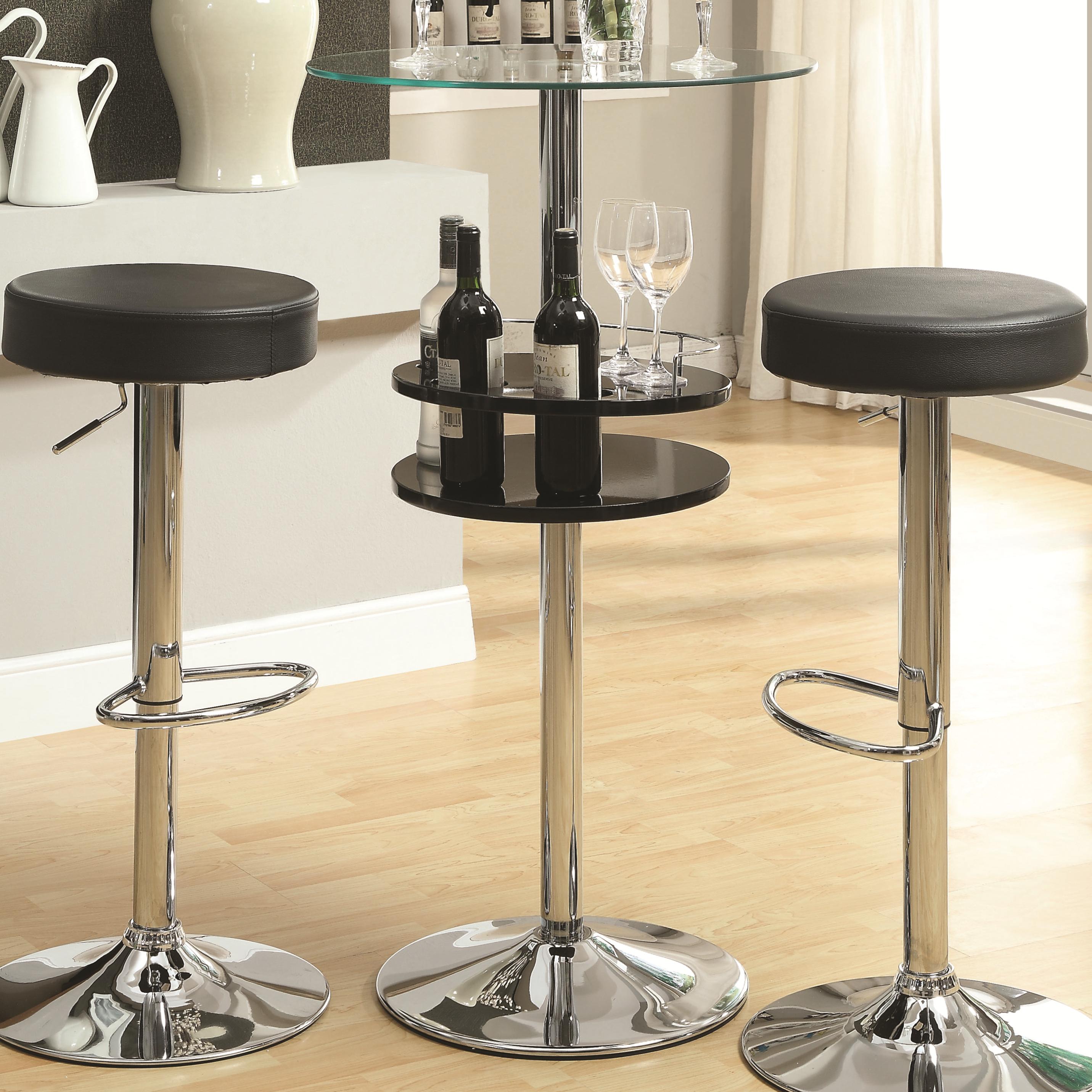Coaster Bar Units and Bar Tables 120715 Black Bar Table with